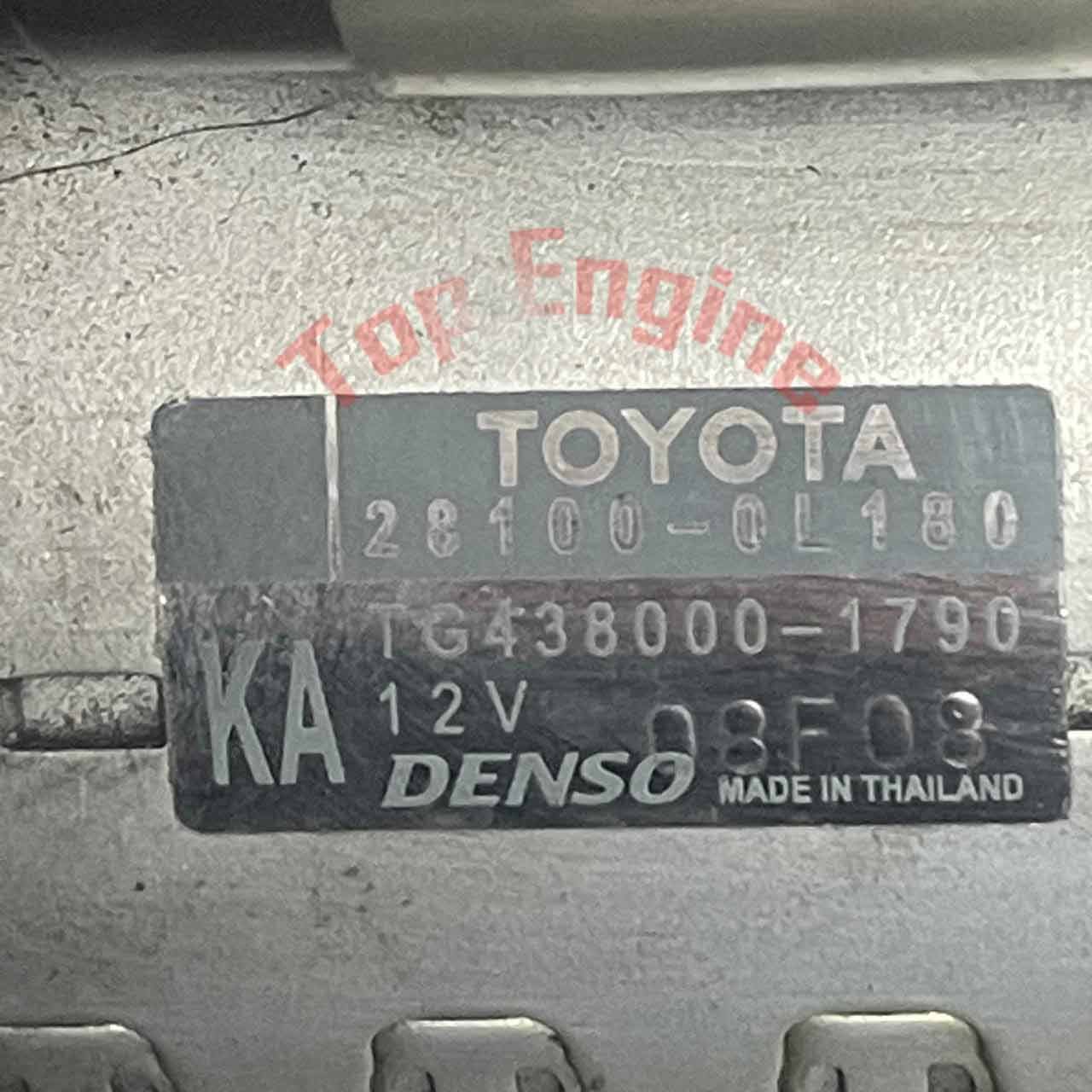 Toyota Hilux Starter Motor 28100-0L180 1GD / 2GD Diesel | OEM | 